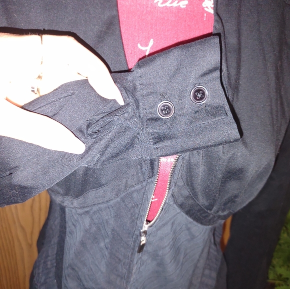 Black long sleeve blouse M - Picture 7 of 8